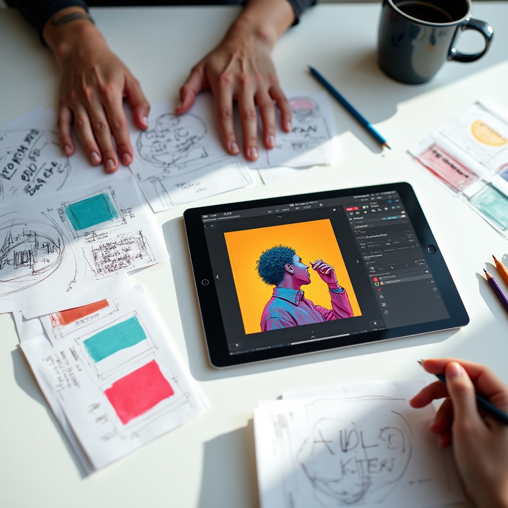 Процесс создания дизайна обложки подкаста